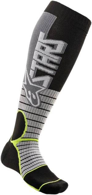 ALPINESTARS MX Pro Socks - Gray/Yellow - Large 4701520-905-L2X