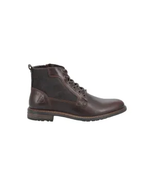 BULL BOXER ANKLE BOOT SIDE ZIPPER DARK BROWN