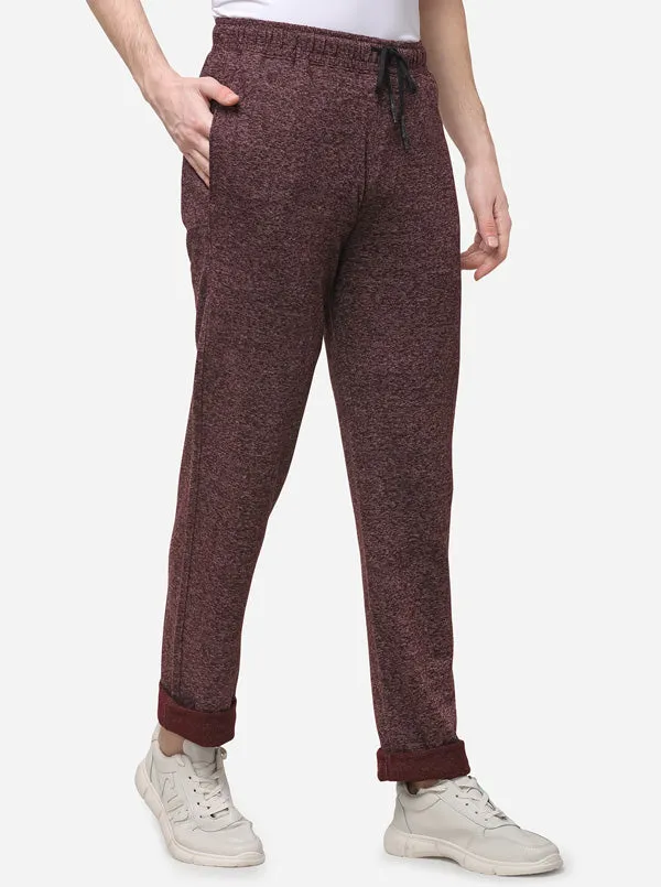 Carrot Brown Solid Slim Fit Track Pants | JadeBlue