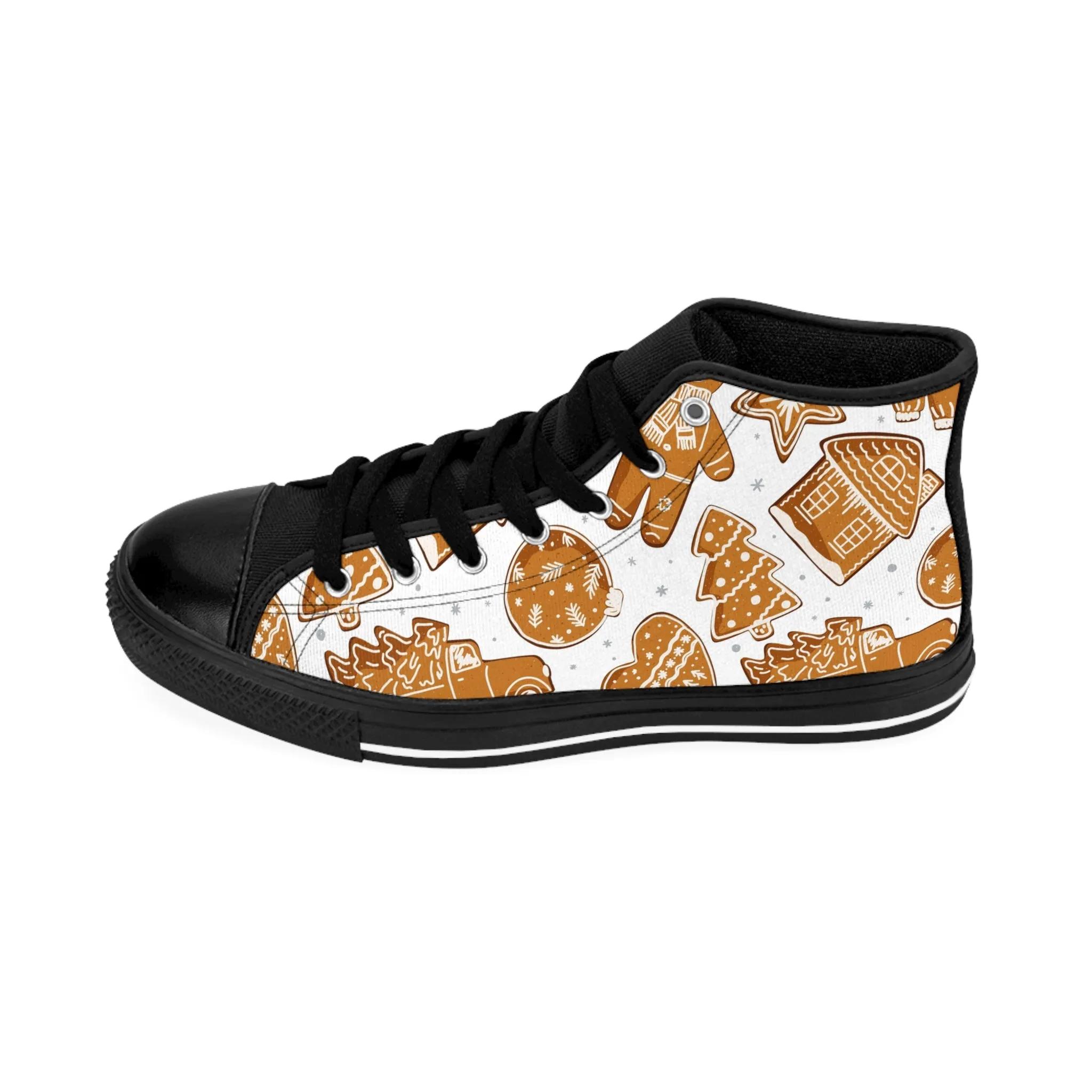 Christmas Ginger Bread Cookies Women's Classic Sneakers