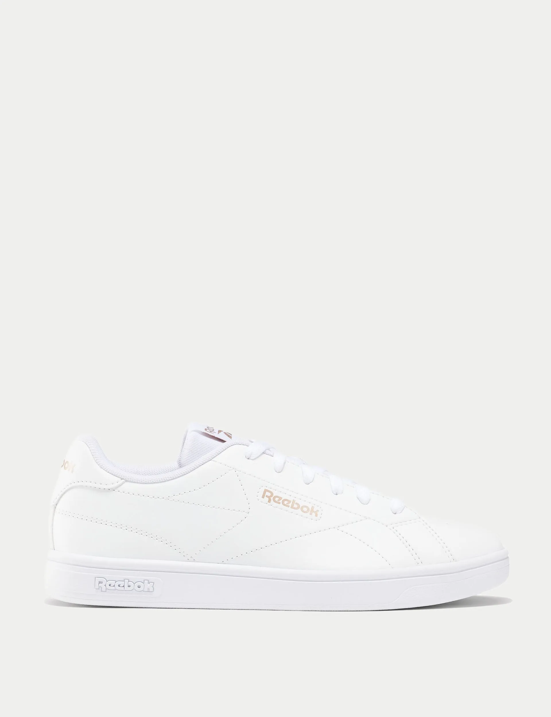 Court Clean Sneakers - White/Rose Gold