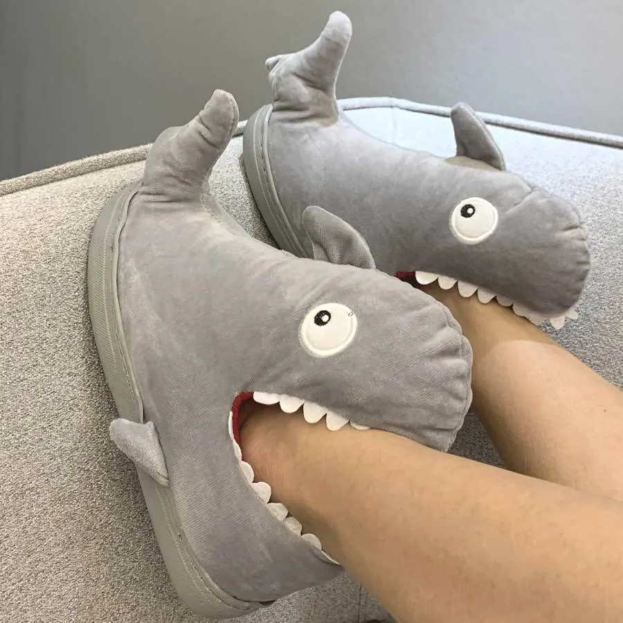 Cute Cartoon Animal Slippers - Shark, Dino, Whale or Crocodile