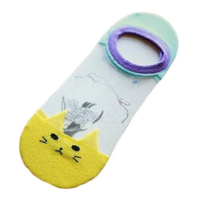 CUTE CAT LOW SOCK