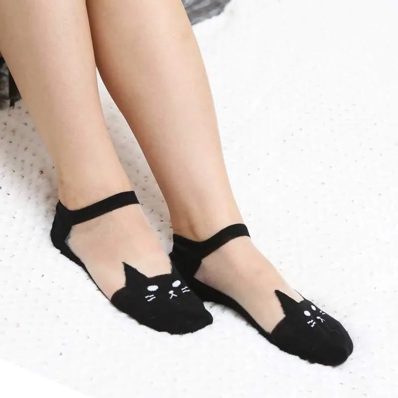 CUTE CAT LOW SOCK