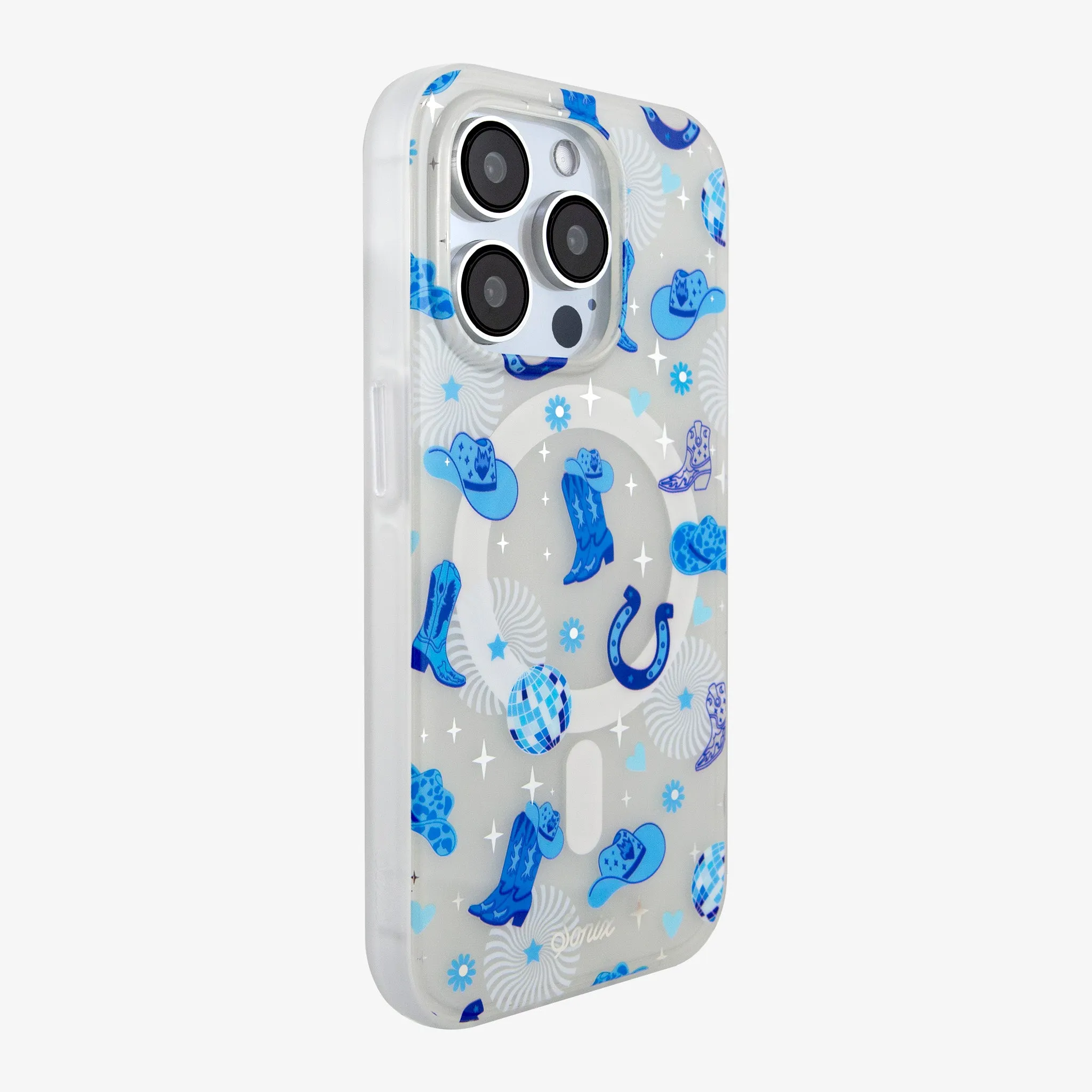 Disco Cowgirl Blue MagSafe® Compatible iPhone Case