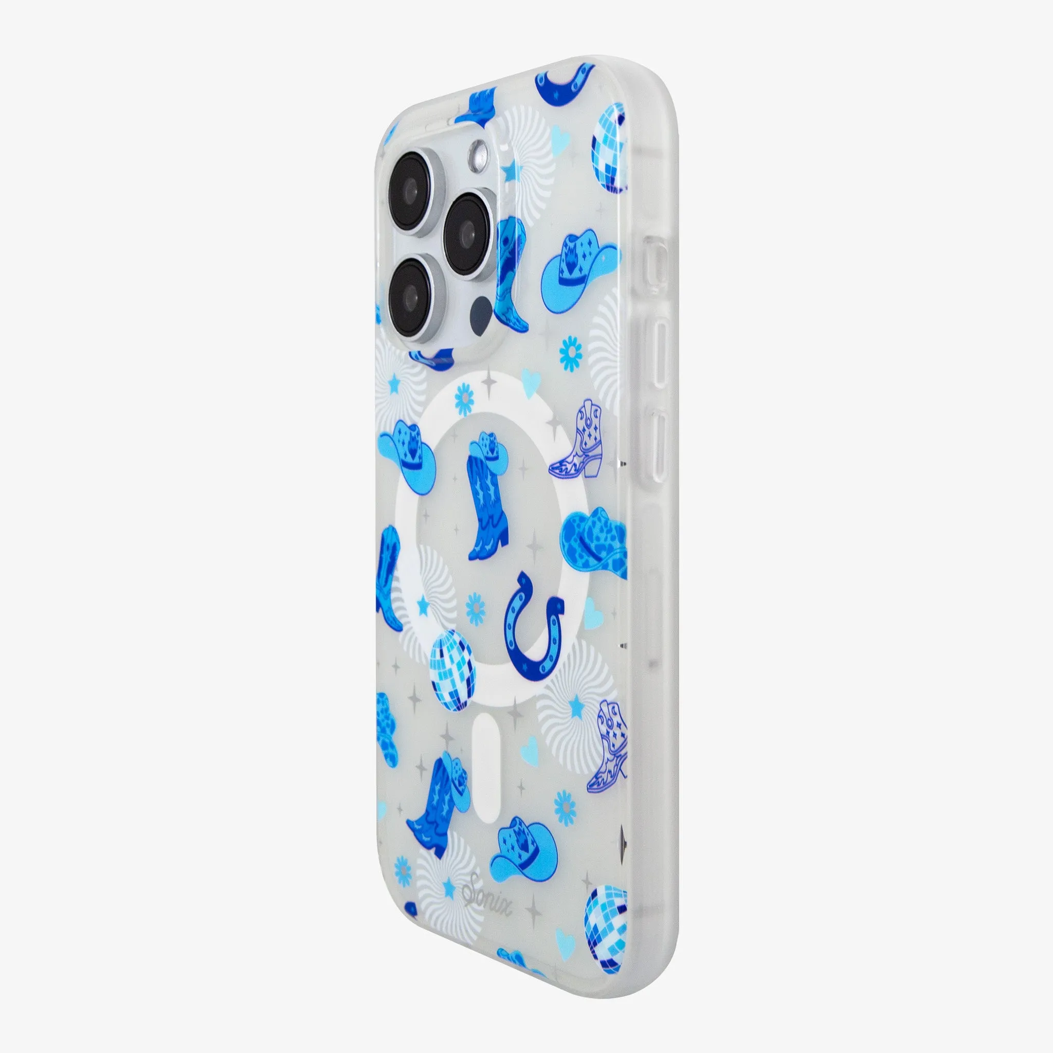 Disco Cowgirl Blue MagSafe® Compatible iPhone Case