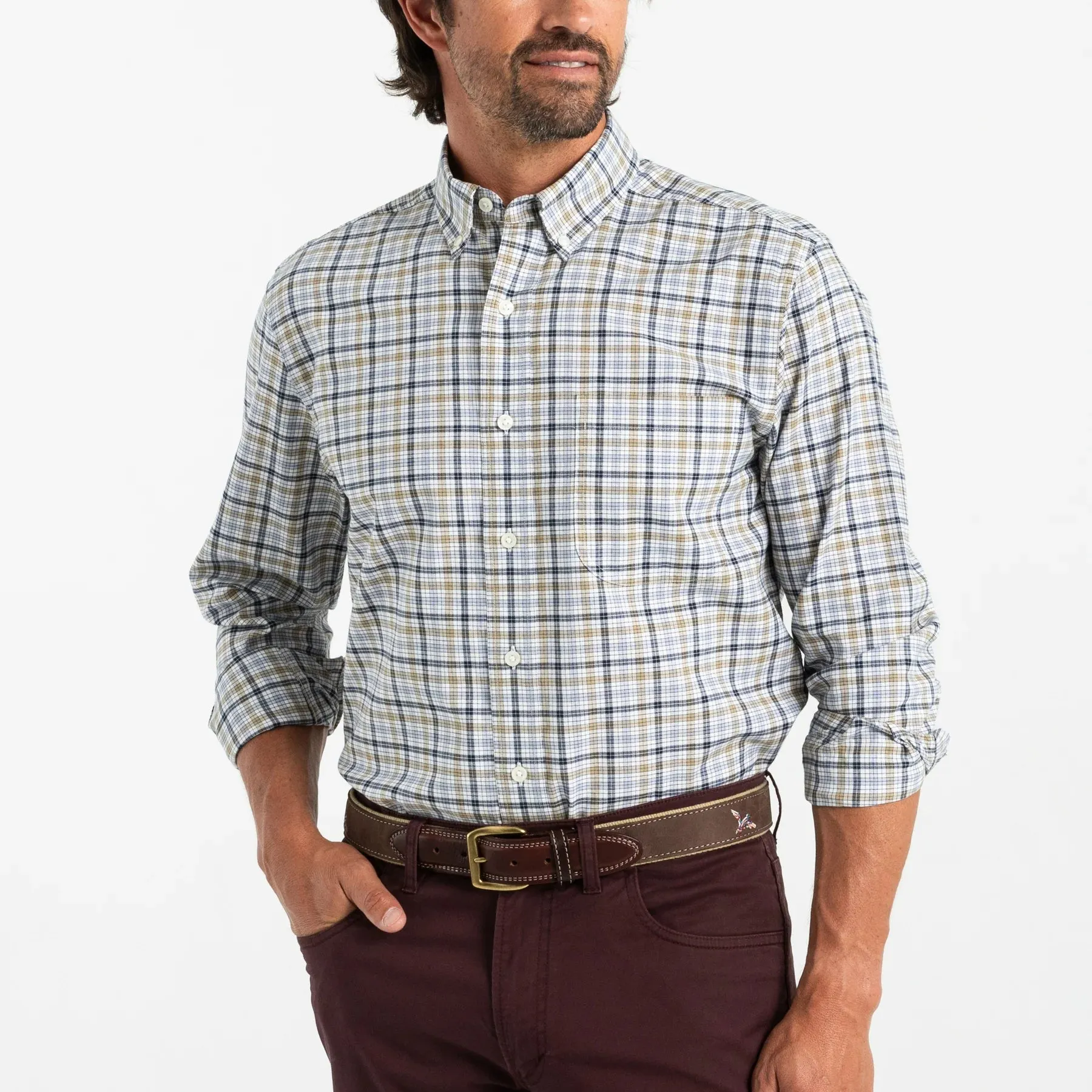 Duck Head Russel Oxford Plaid Shirt