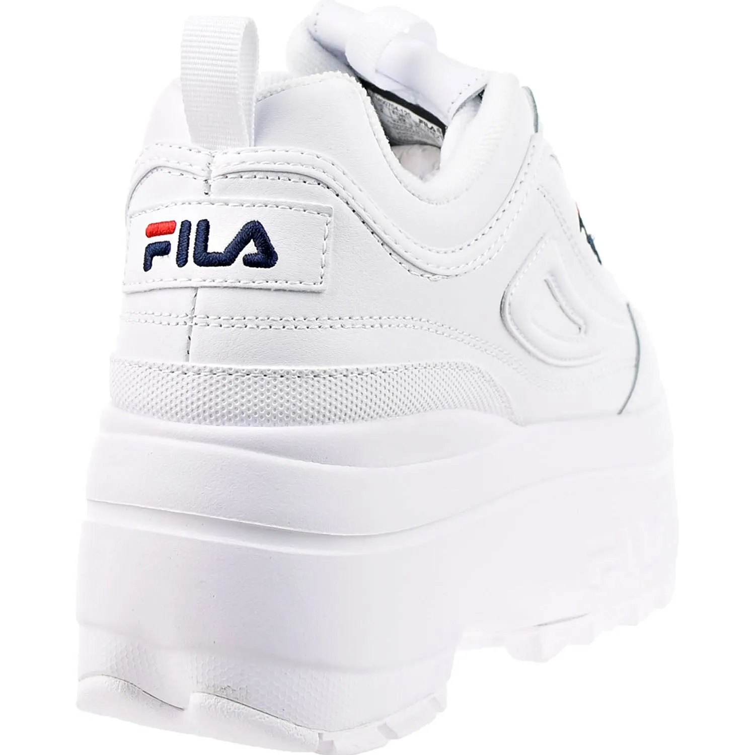 Fila Disruptor II Wedge Women's Shoes White-Navy-Red