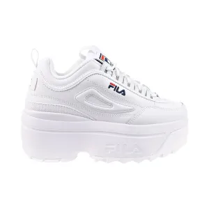 Fila Disruptor II Wedge Women's Shoes White-Navy-Red