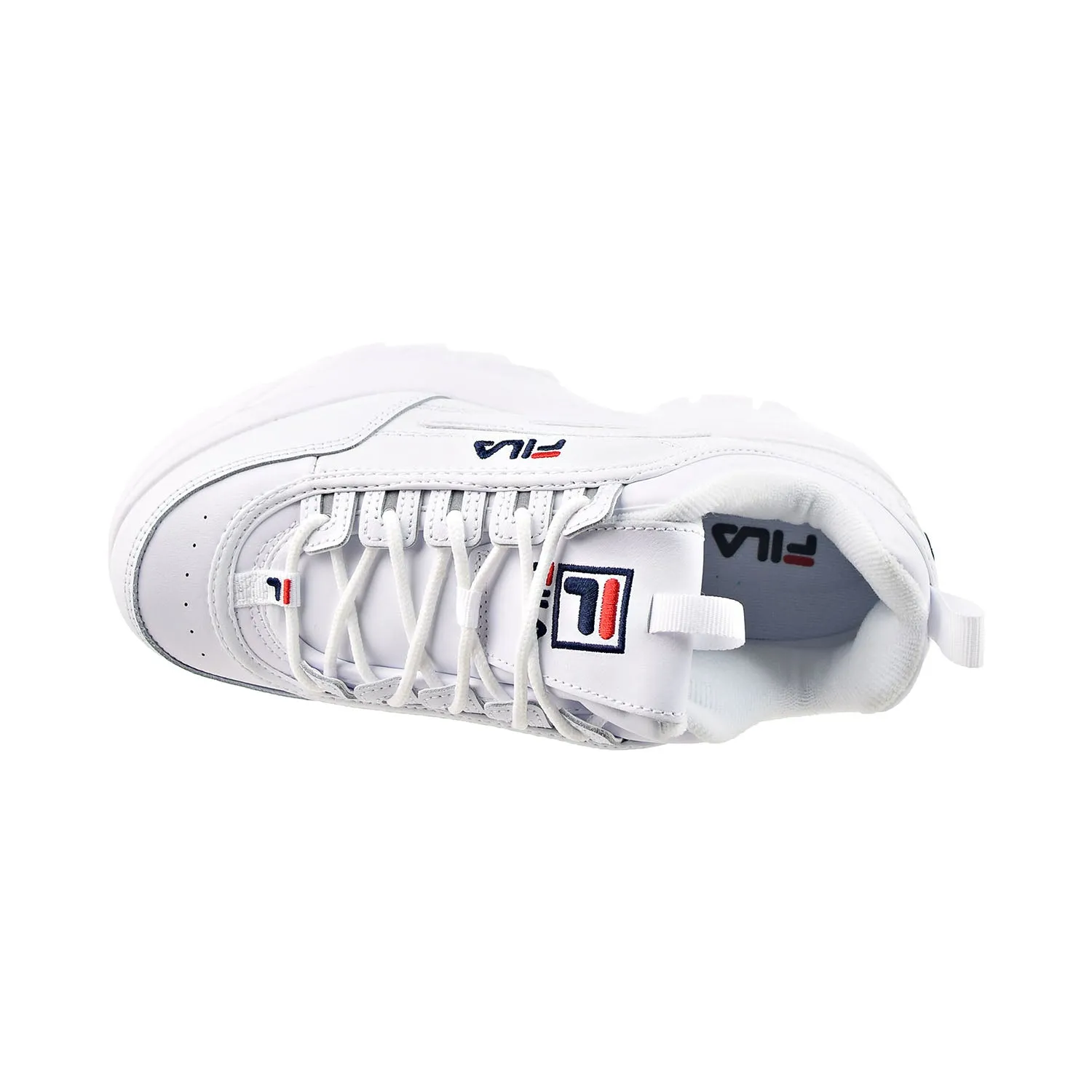 Fila Disruptor II Wedge Women's Shoes White-Navy-Red