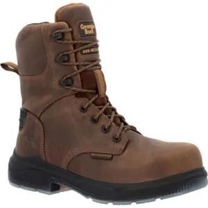 Georgia Men's Flxpoint Ultra 8" WP Comp Toe Work Boot -Brown- GB00554