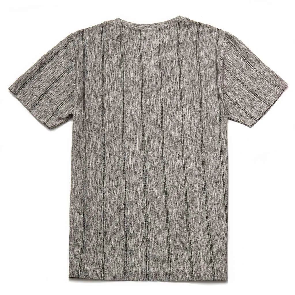 Harehill Jacquard Grey Stripe T-Shirt