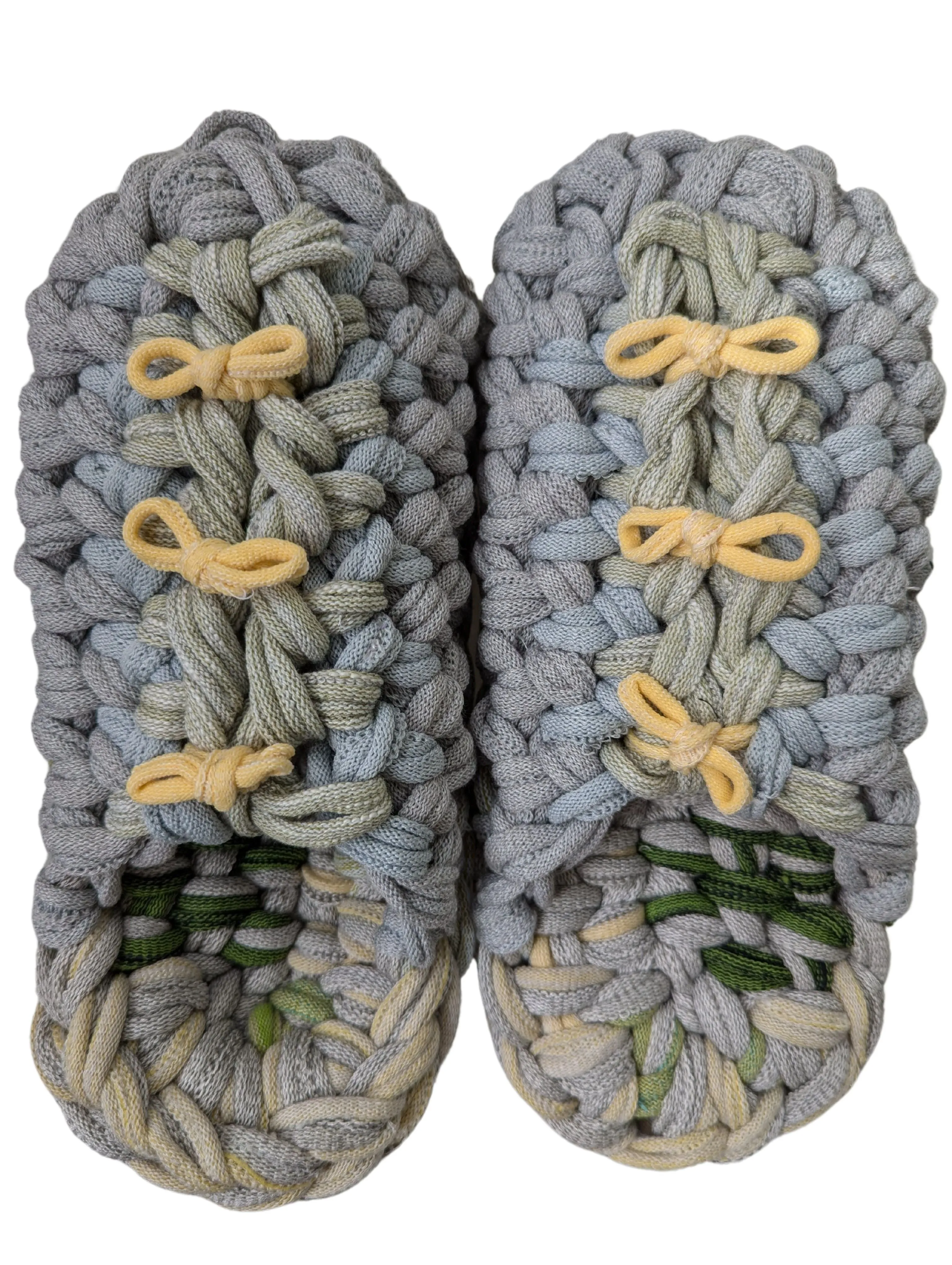 Large | Knit up-cycle slippers 2024-L123 [Large]