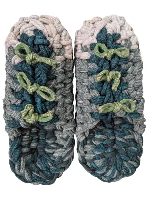 Large | Knit up-cycle slippers 2024-L130 [Large]