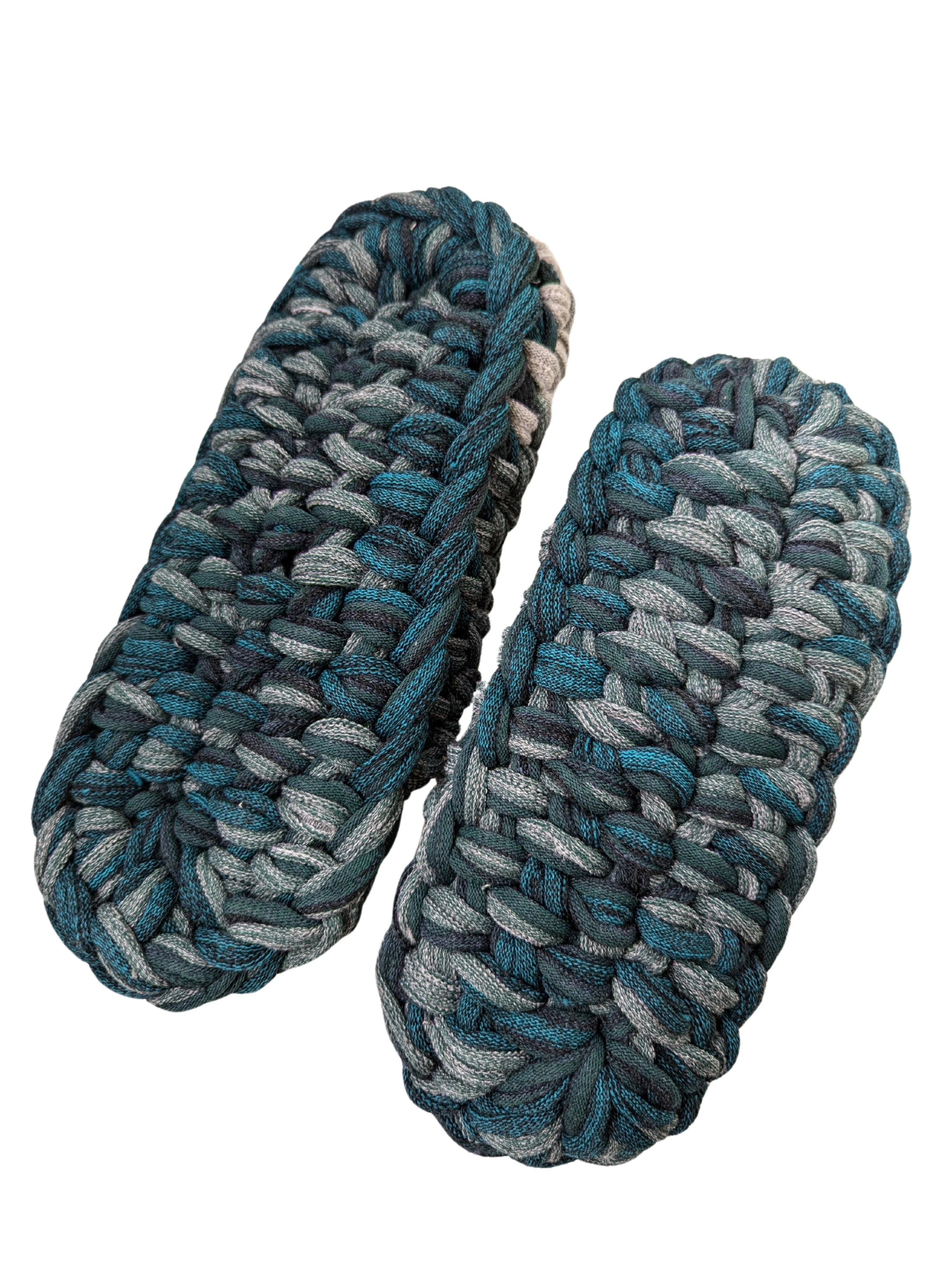 Large | Knit up-cycle slippers 2024-L130 [Large]