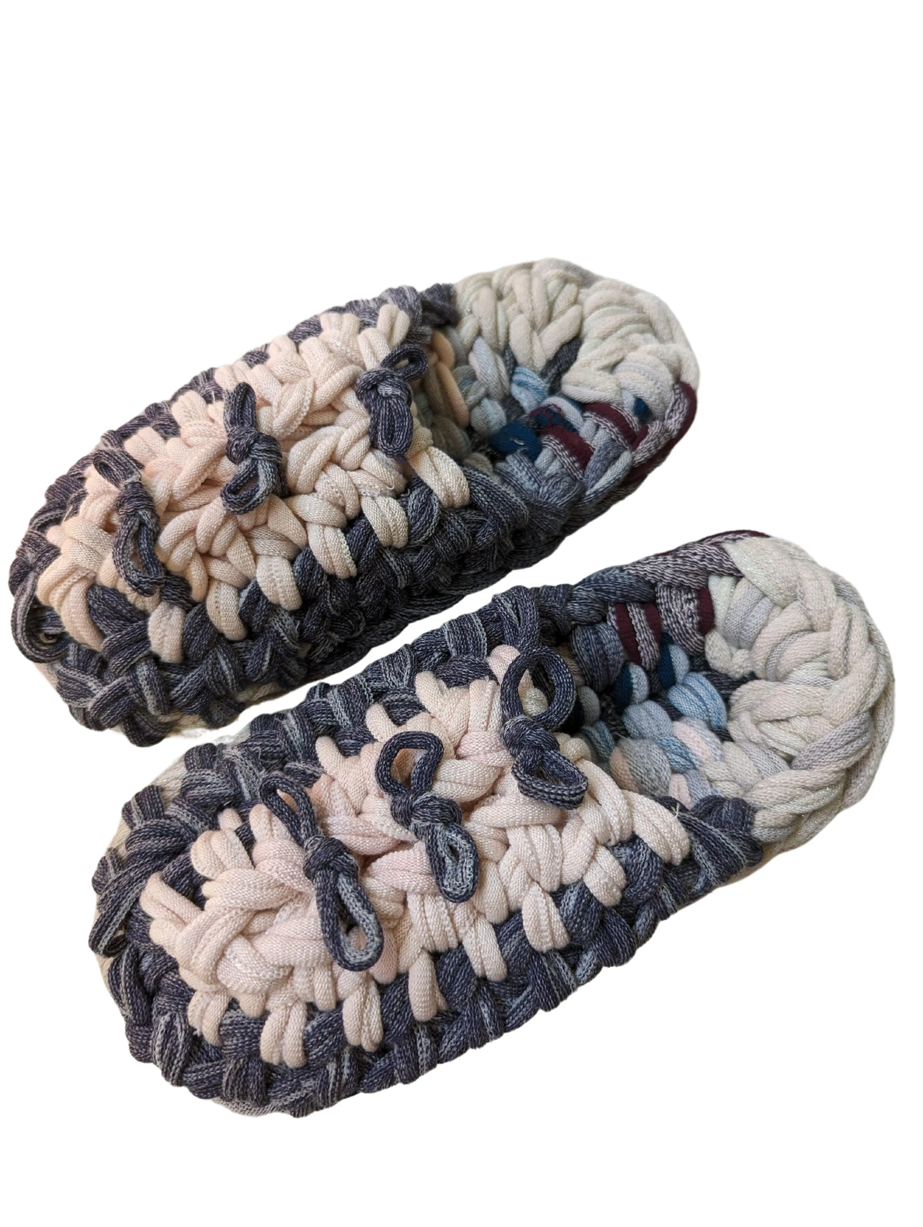 Large | Knit up-cycle slippers 2024-L63 [Large]