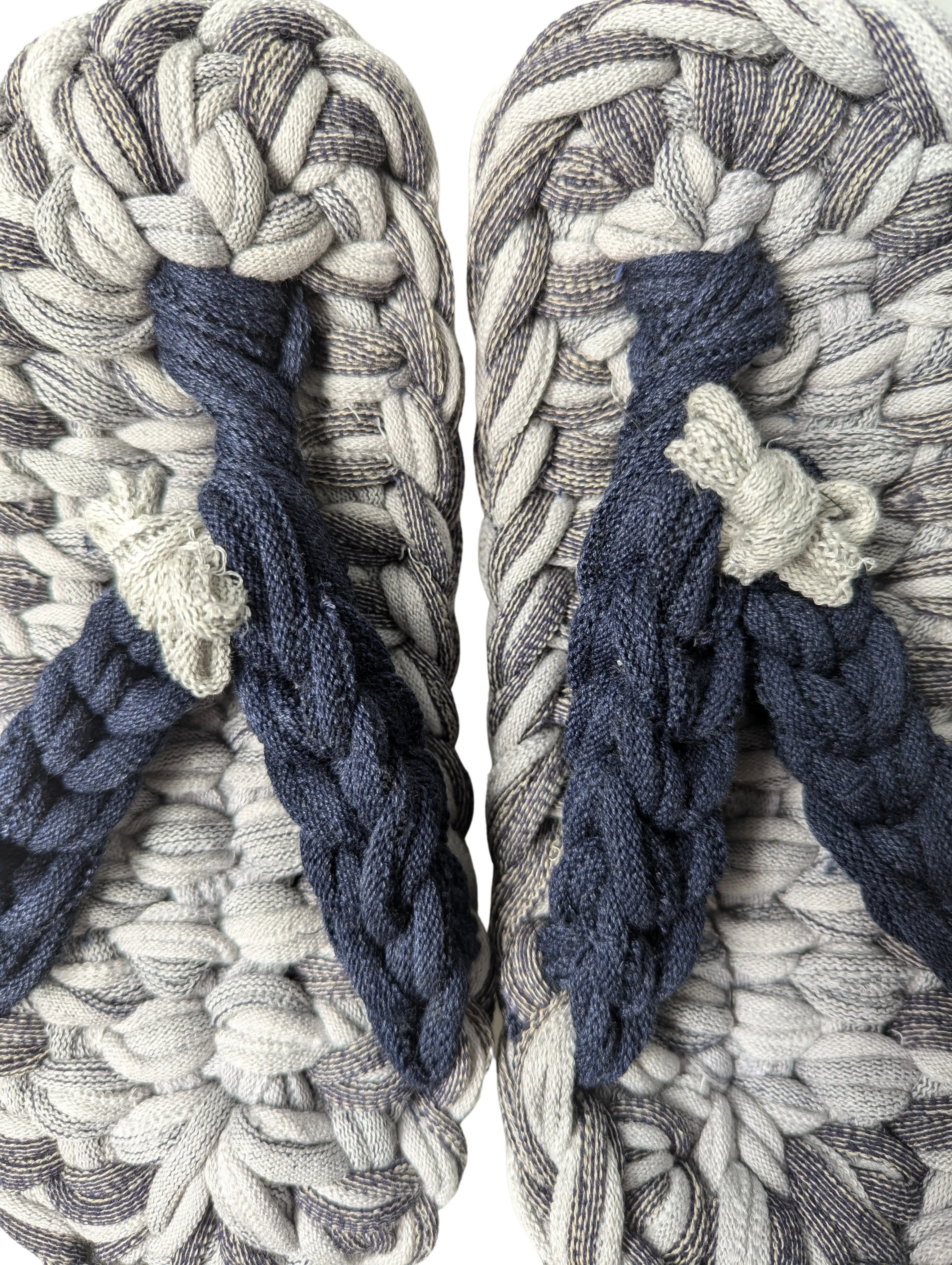 Large | Knit Up-cycle ZOURI Slippers 2024SS [Large]