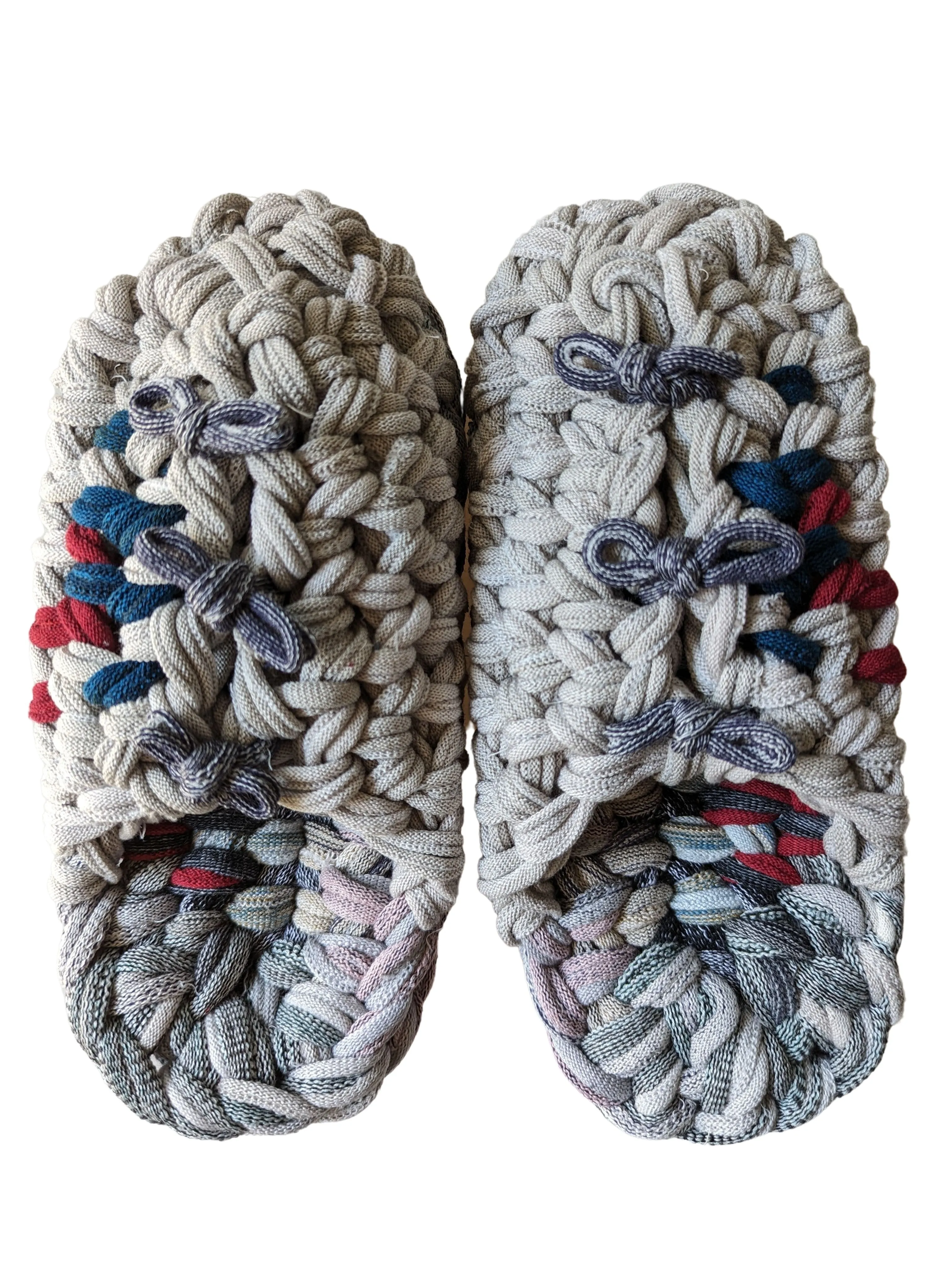 Medium | Knit up-cycle slippers 2023-M07 [Medium]