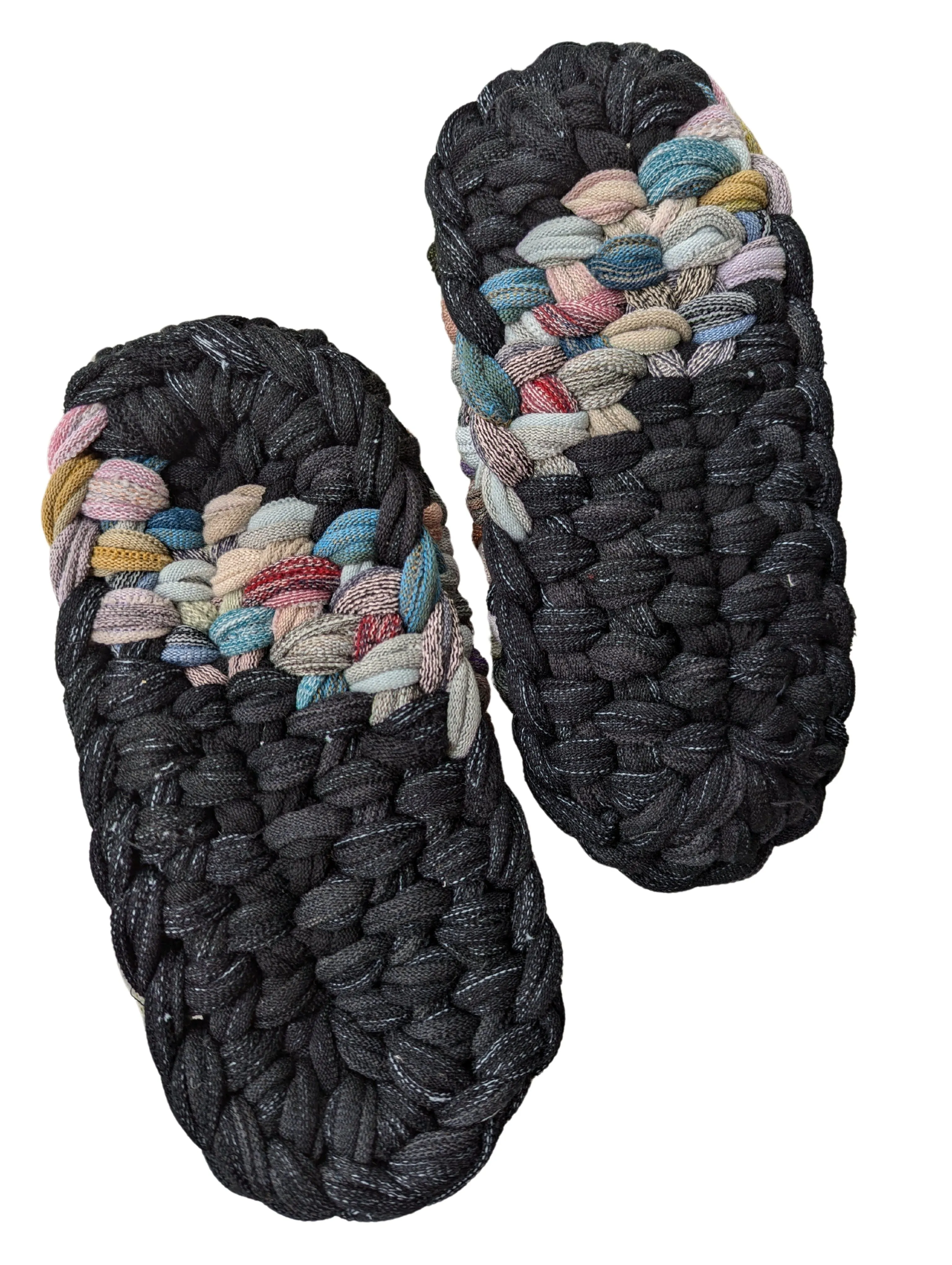 Medium | Knit up-cycle slippers 2024-M104 [Medium]