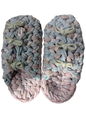 Medium | Knit up-cycle slippers 2024-M113 [Medium]