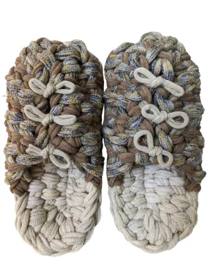 Medium | Knit up-cycle slippers 2024-M60 [Medium]