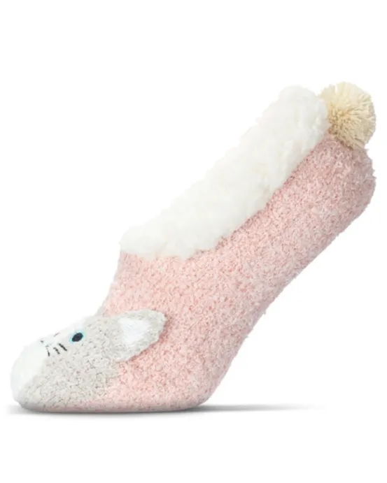 MeMoi Kitty Blush Pink Embellished Plush Lined Slippers MZV08290-68400