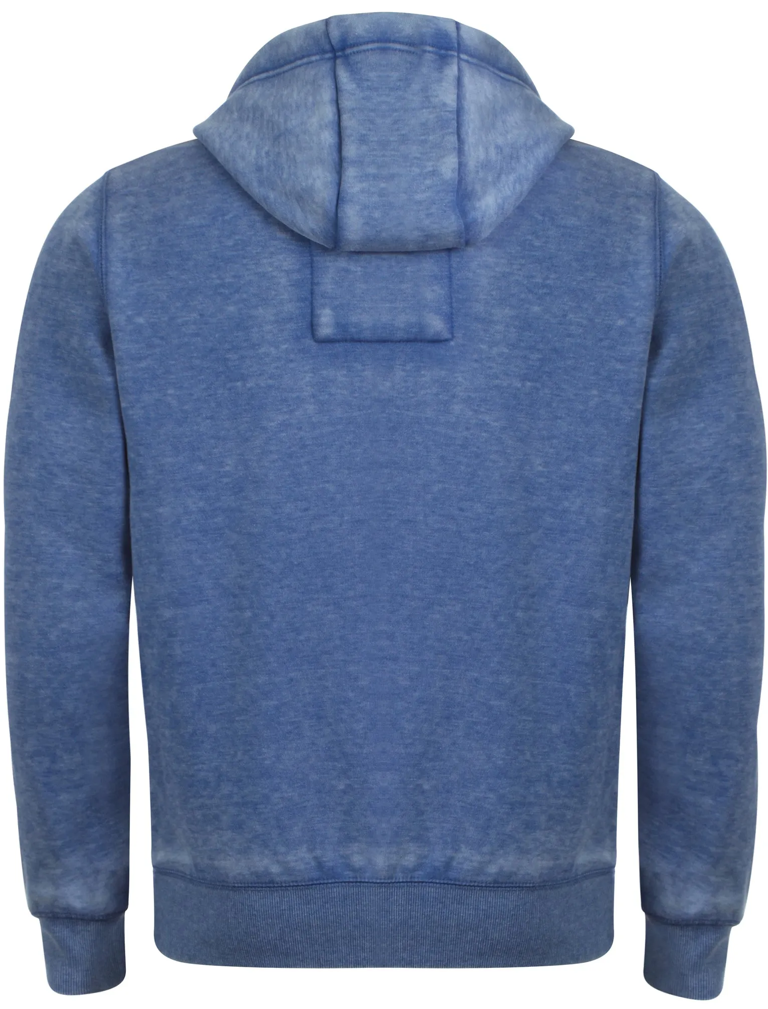 Men's textured crack ocean blue hoodie - Tokyo Laundry