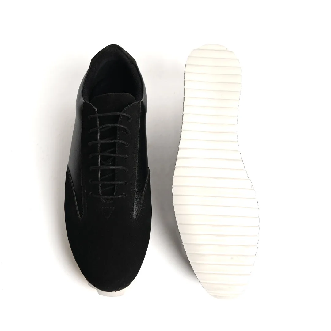 Monkstory Black Dual-Tone Smart Sneakers