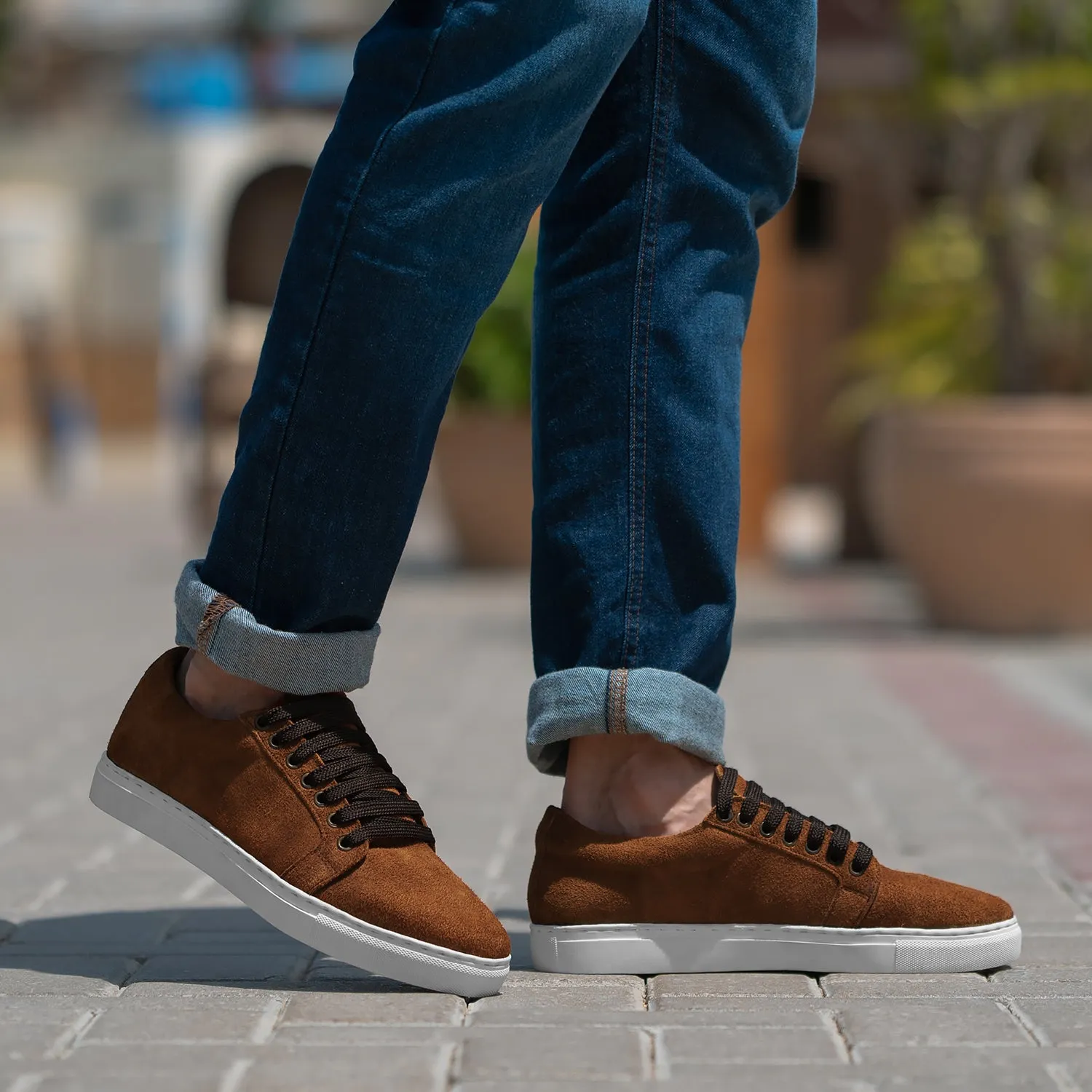 Murphy Low Top Brown Suede Sneakers