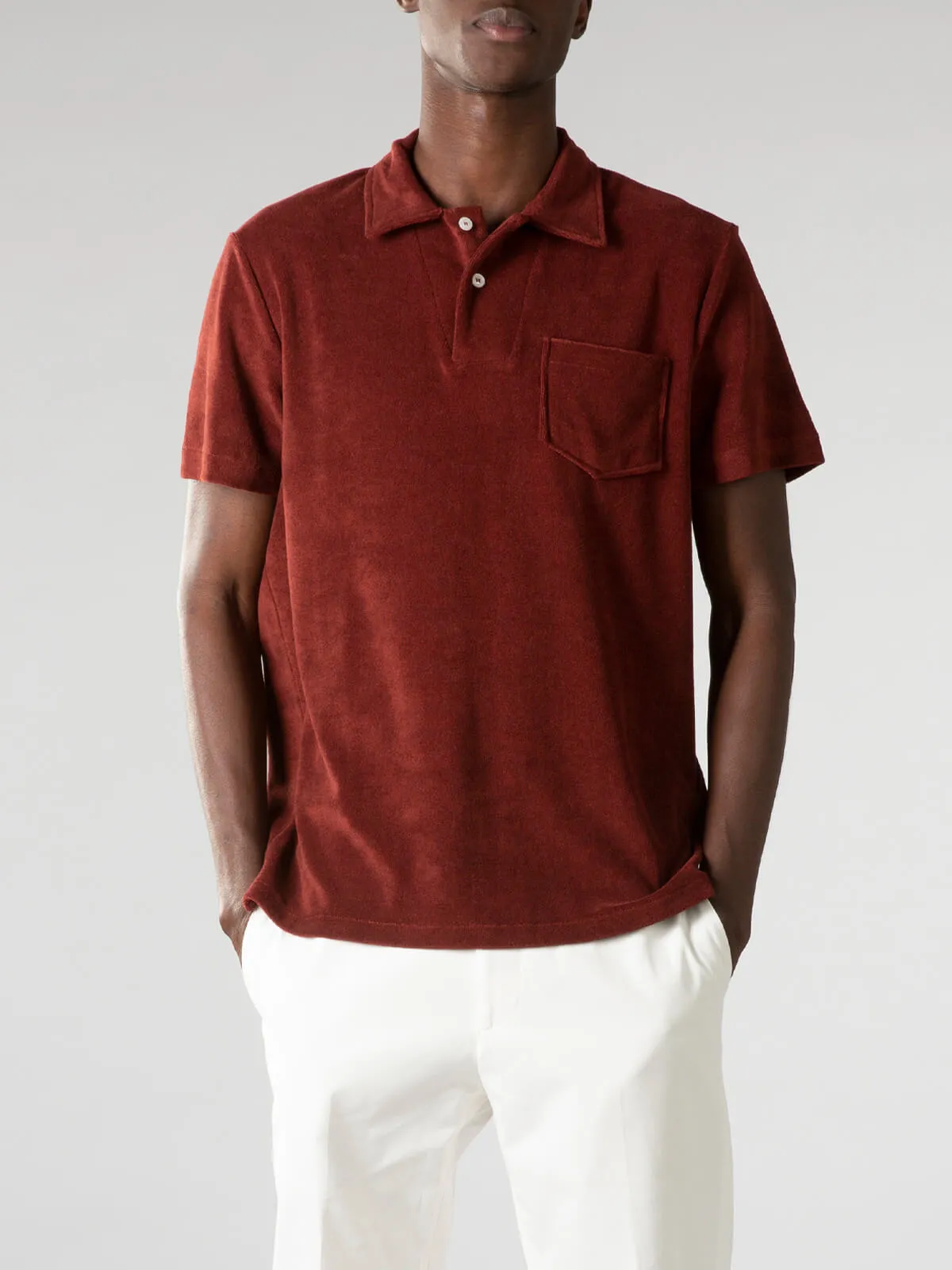 Port Terry Towelling Polo Shirt