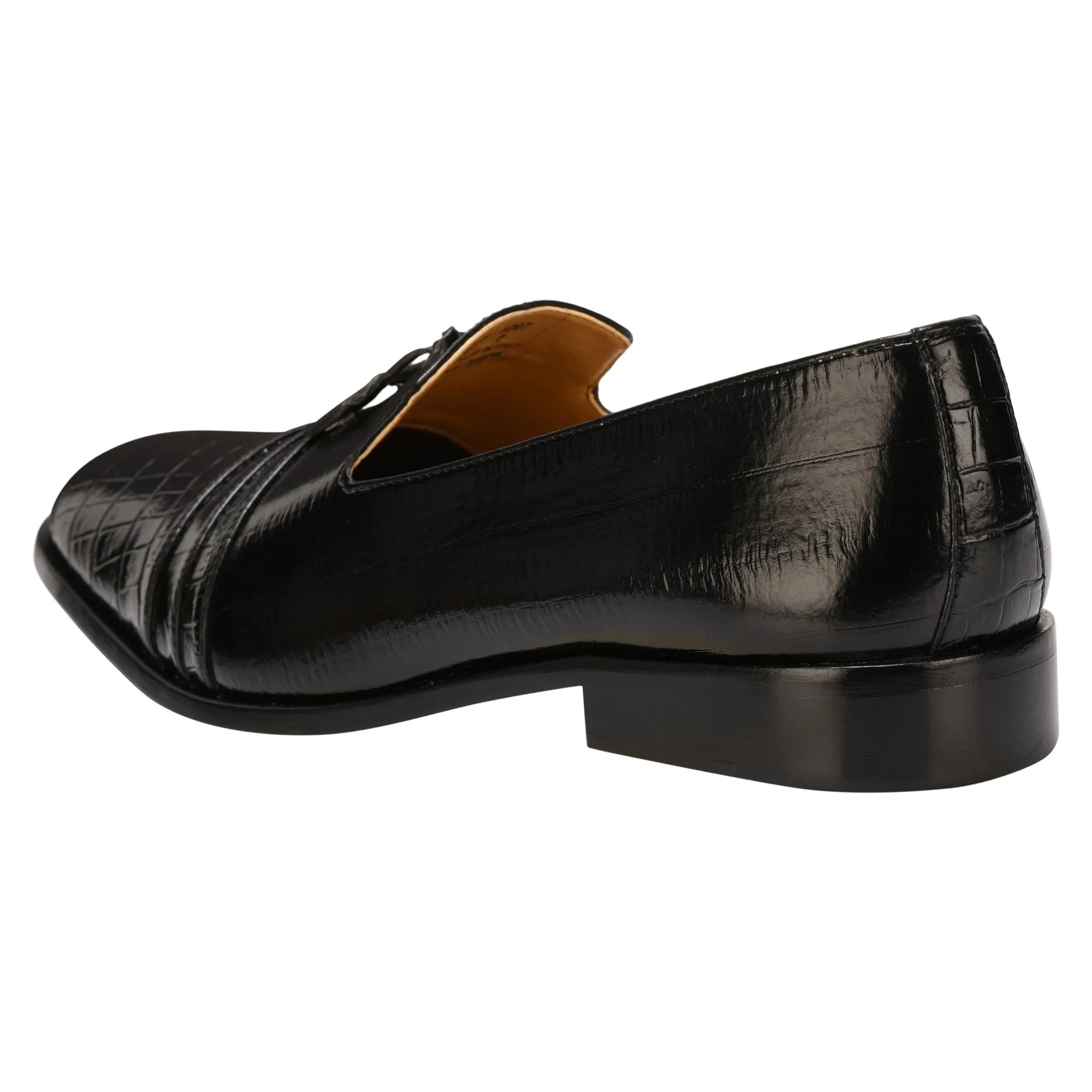 Reno Genuine Leather Slip-on Tassels Shoes for Men