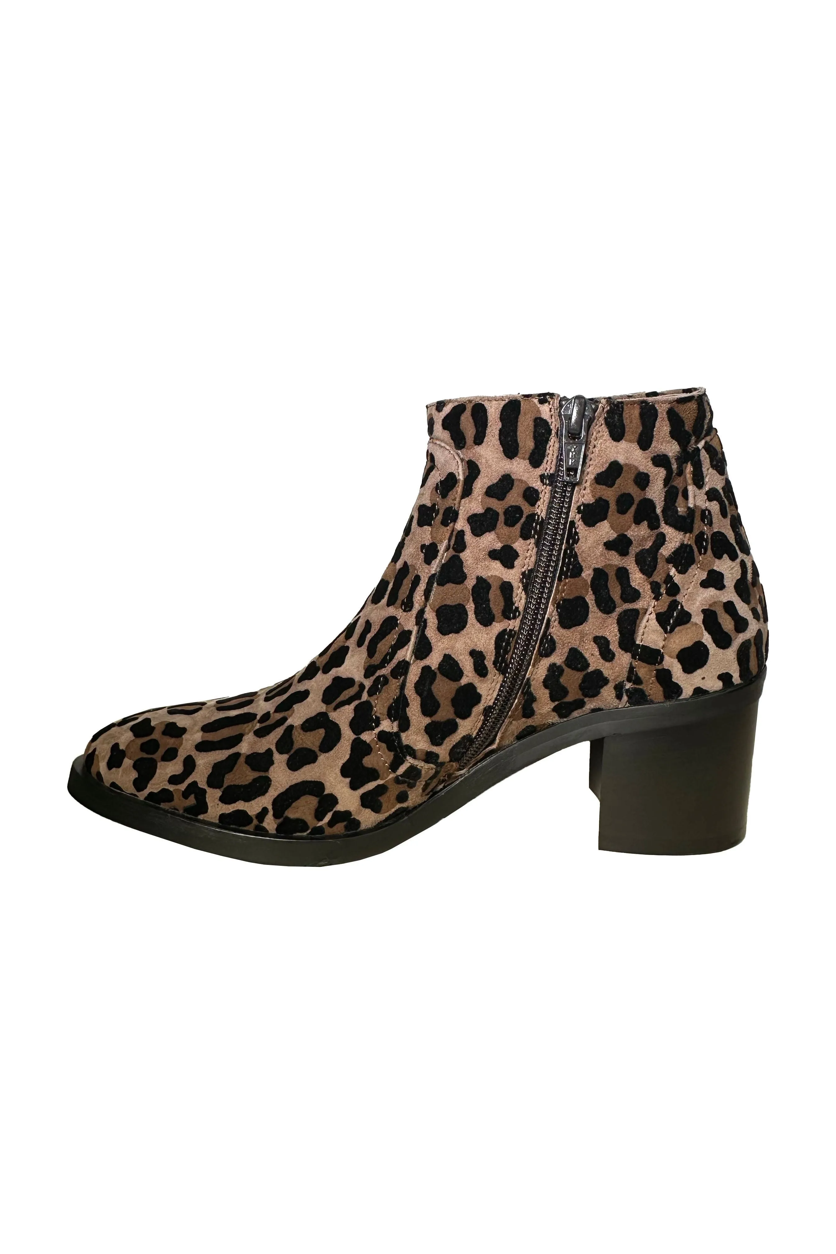 Robertson Madison Angela Dressy Suede Ankle Boot RM-52.005.131 | Leopard (Animal Print) | Clearance Final Sale