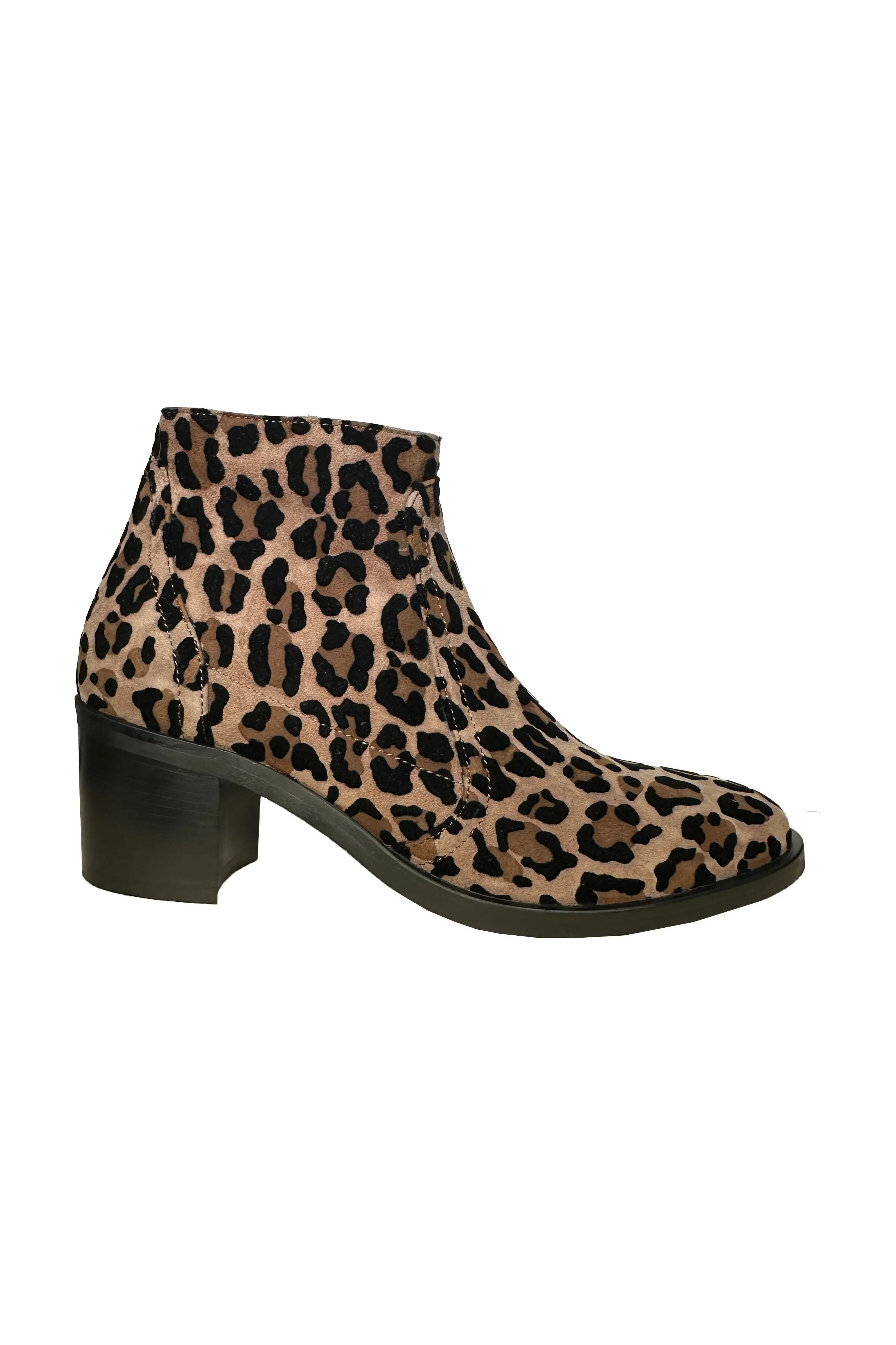 Robertson Madison Angela Dressy Suede Ankle Boot RM-52.005.131 | Leopard (Animal Print) | Clearance Final Sale