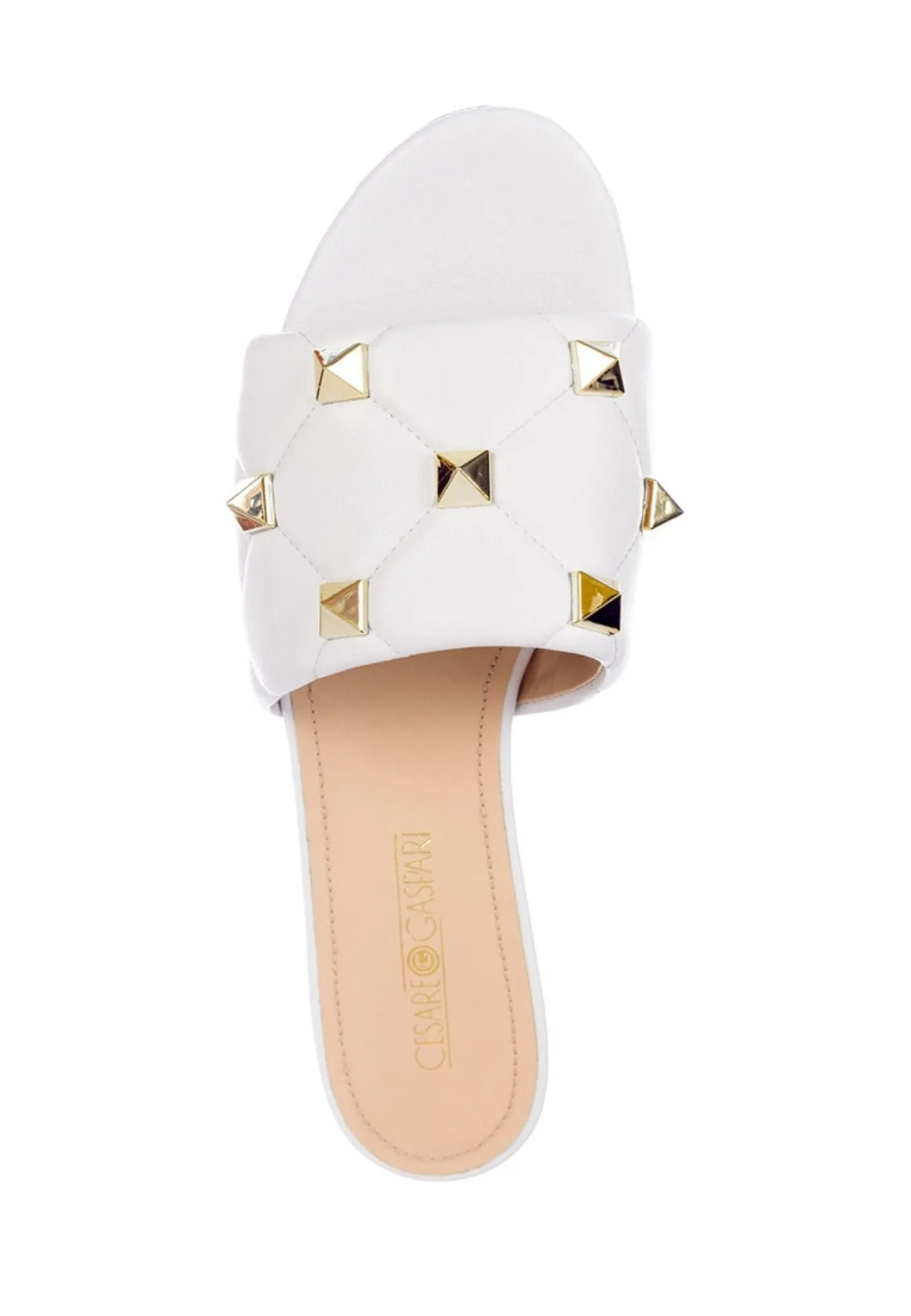 Rockstud Sandals Mila - White