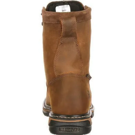 Rocky Men's Ironclad 8" Steel Toe WP Work Boot - Brown - FQ0006698