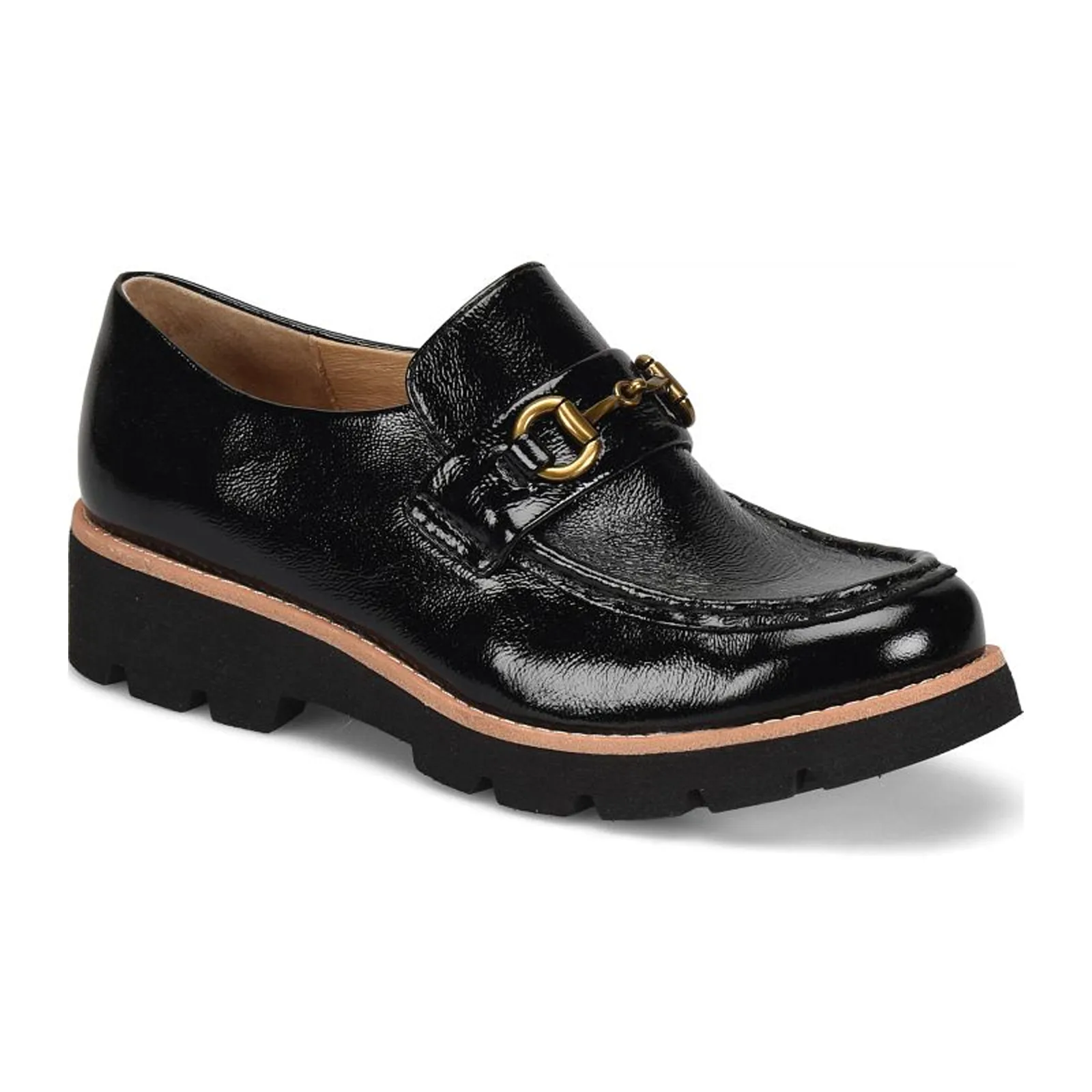 Sofft Prewitt Loafer (Women) - Black Patent