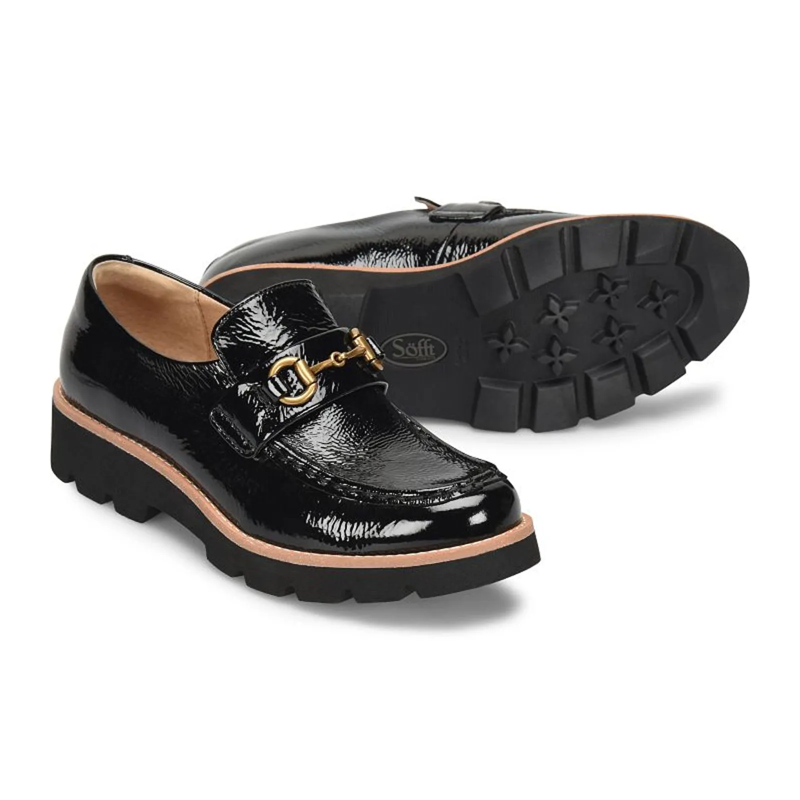 Sofft Prewitt Loafer (Women) - Black Patent