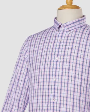 Somelos Blueberry Milk Checked Shirt