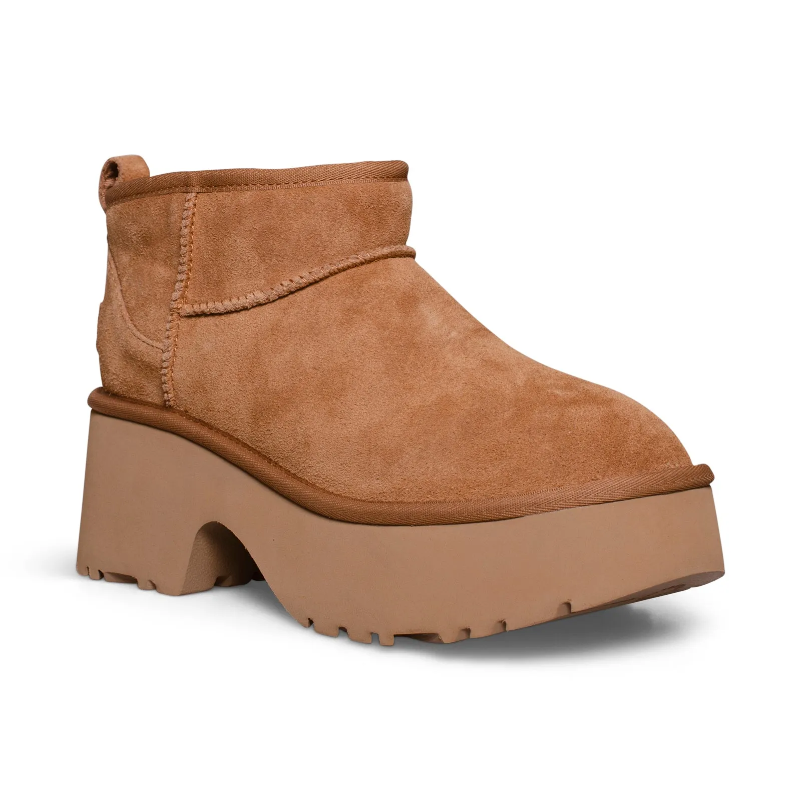 UGG Classic Ultra Mini New Heights Chestnut Boots - Women's