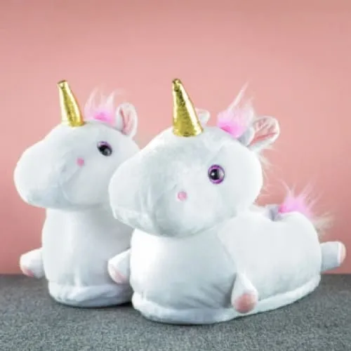 Unicorn Light Up Slippers Adult