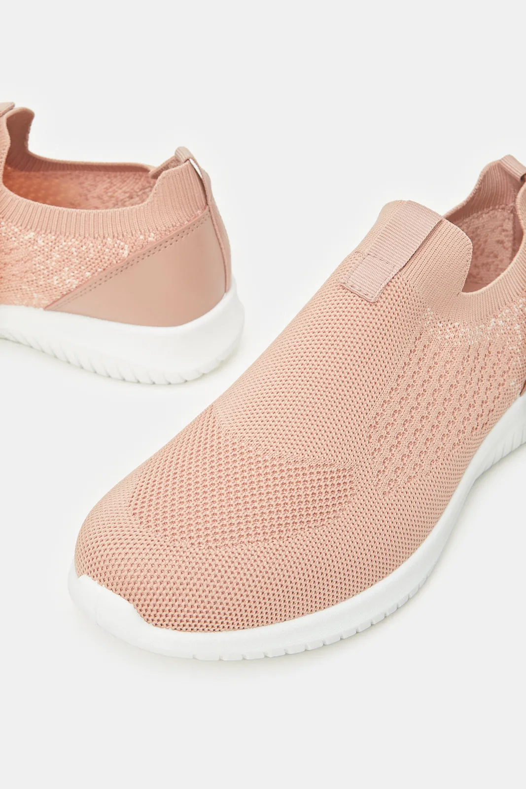 Women Pink Classic Slip On Trainers