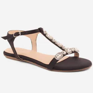 Women "INMA" Comfortable Slip On Buckle Ankle Strap Sandals