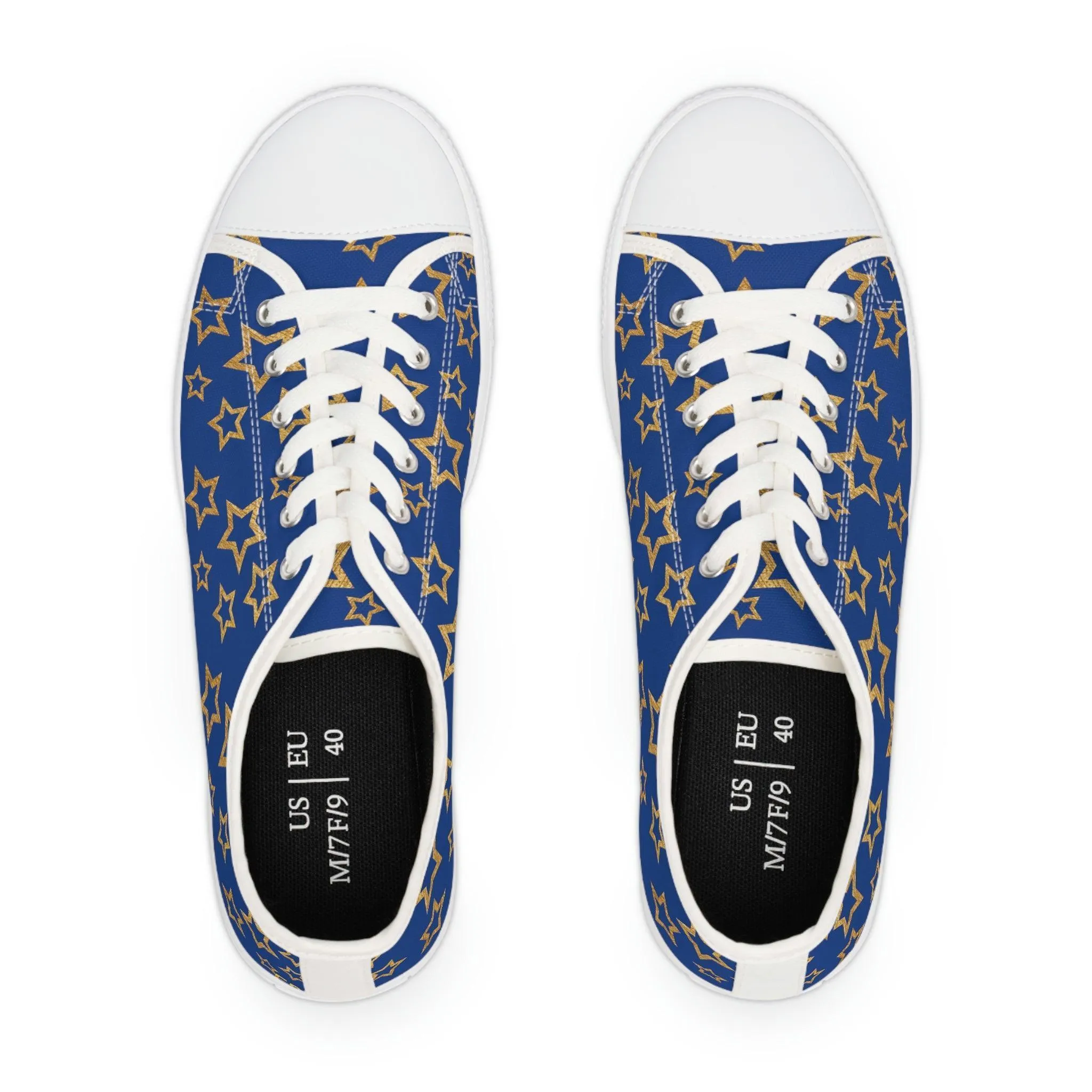 Women's Low Top Sneakers Summer Blue and Black - FORHERA DESIGN