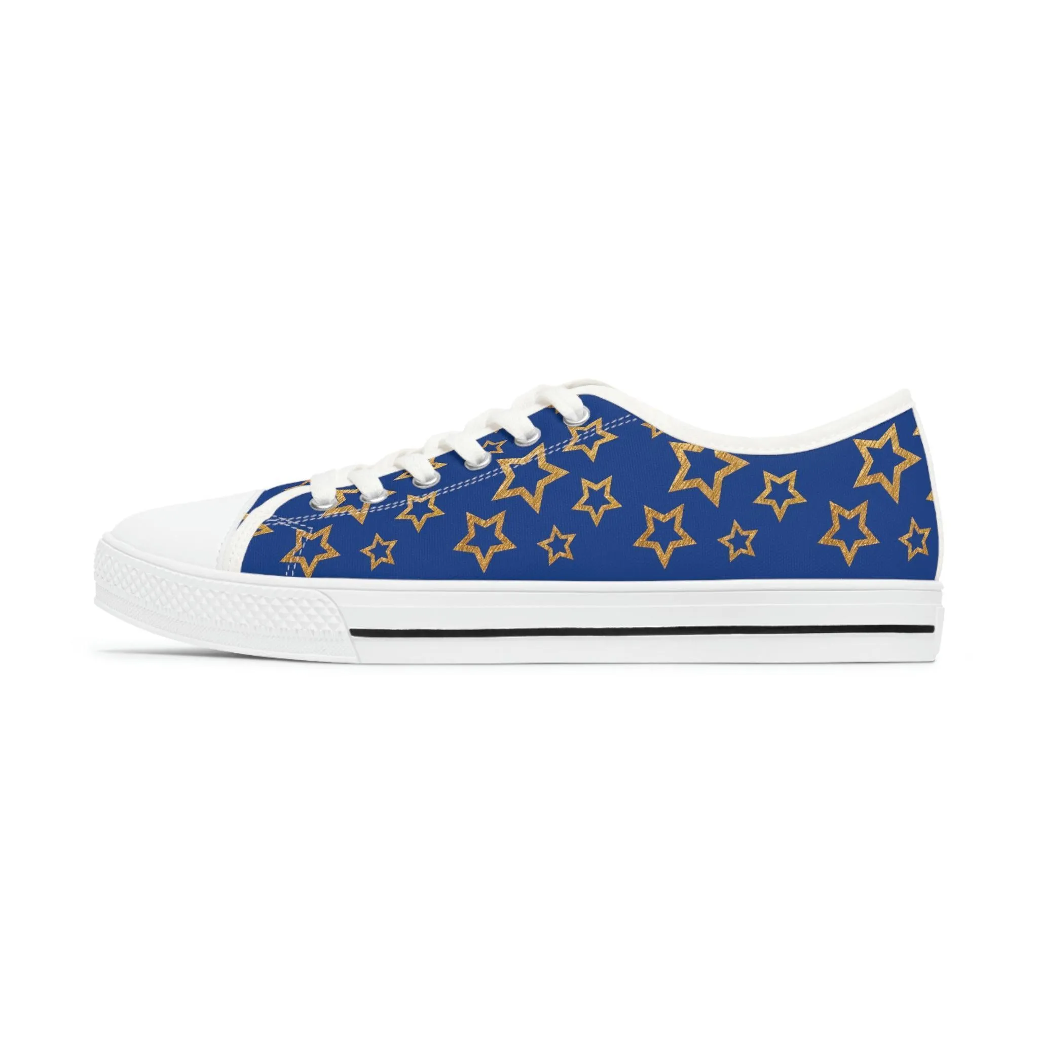 Women's Low Top Sneakers Summer Blue and Black - FORHERA DESIGN