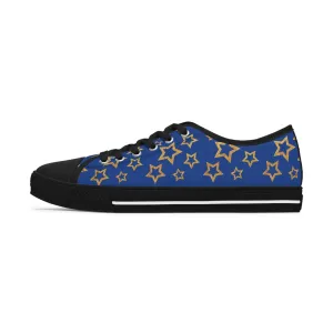 Women's Low Top Sneakers Summer Blue and Black - FORHERA DESIGN