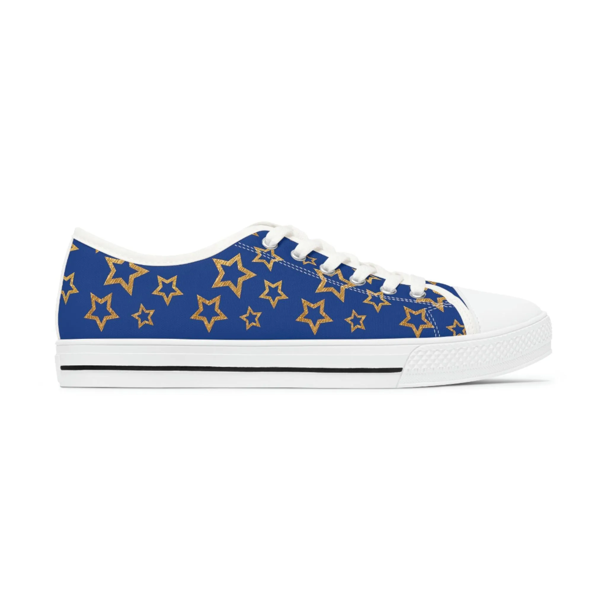 Women's Low Top Sneakers Summer Blue and Black - FORHERA DESIGN