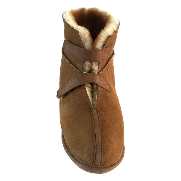 Women's Sheepskin Velcro Cabin Slippers