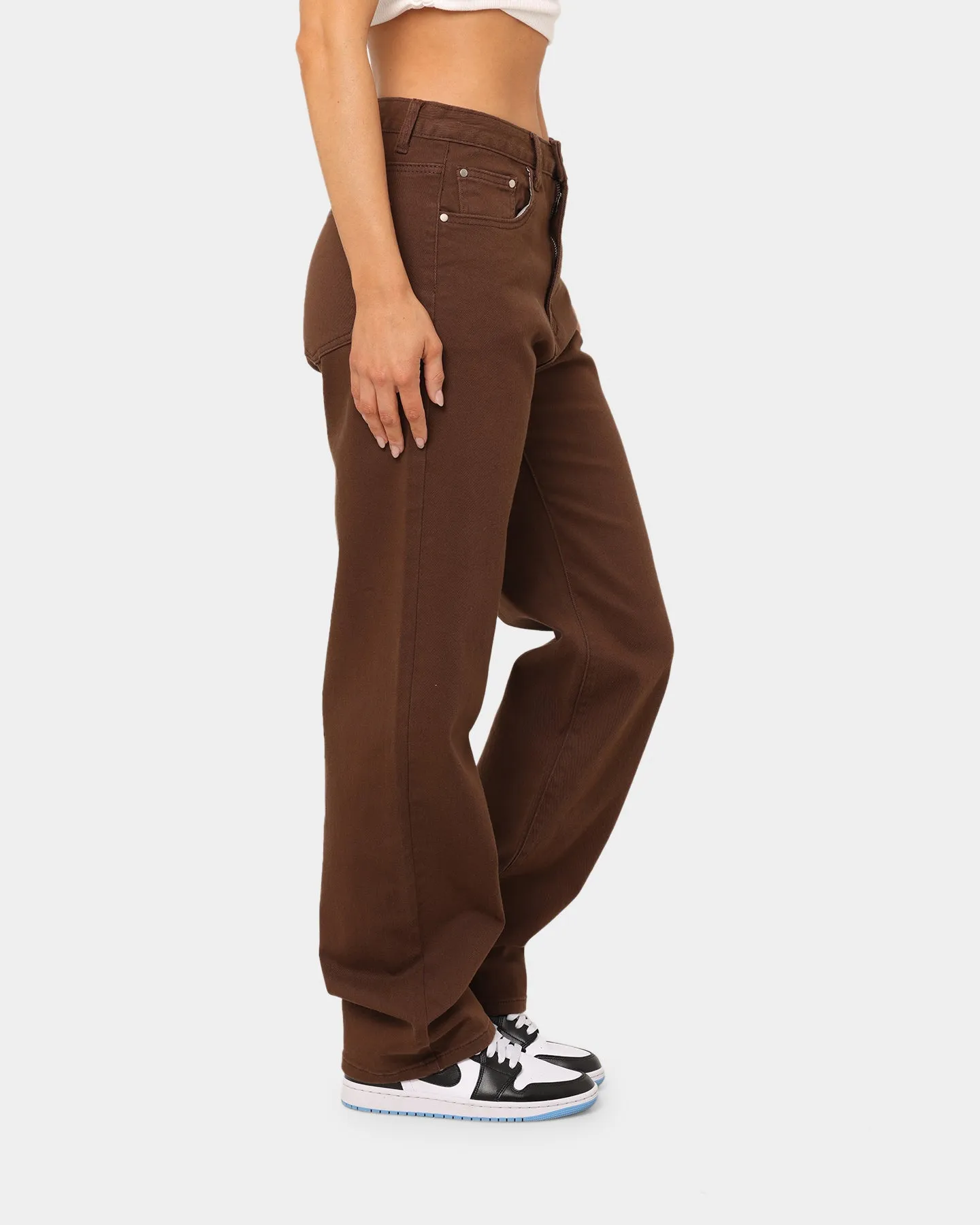 XXIII Women's Tess Wide Leg Jean Chocolate