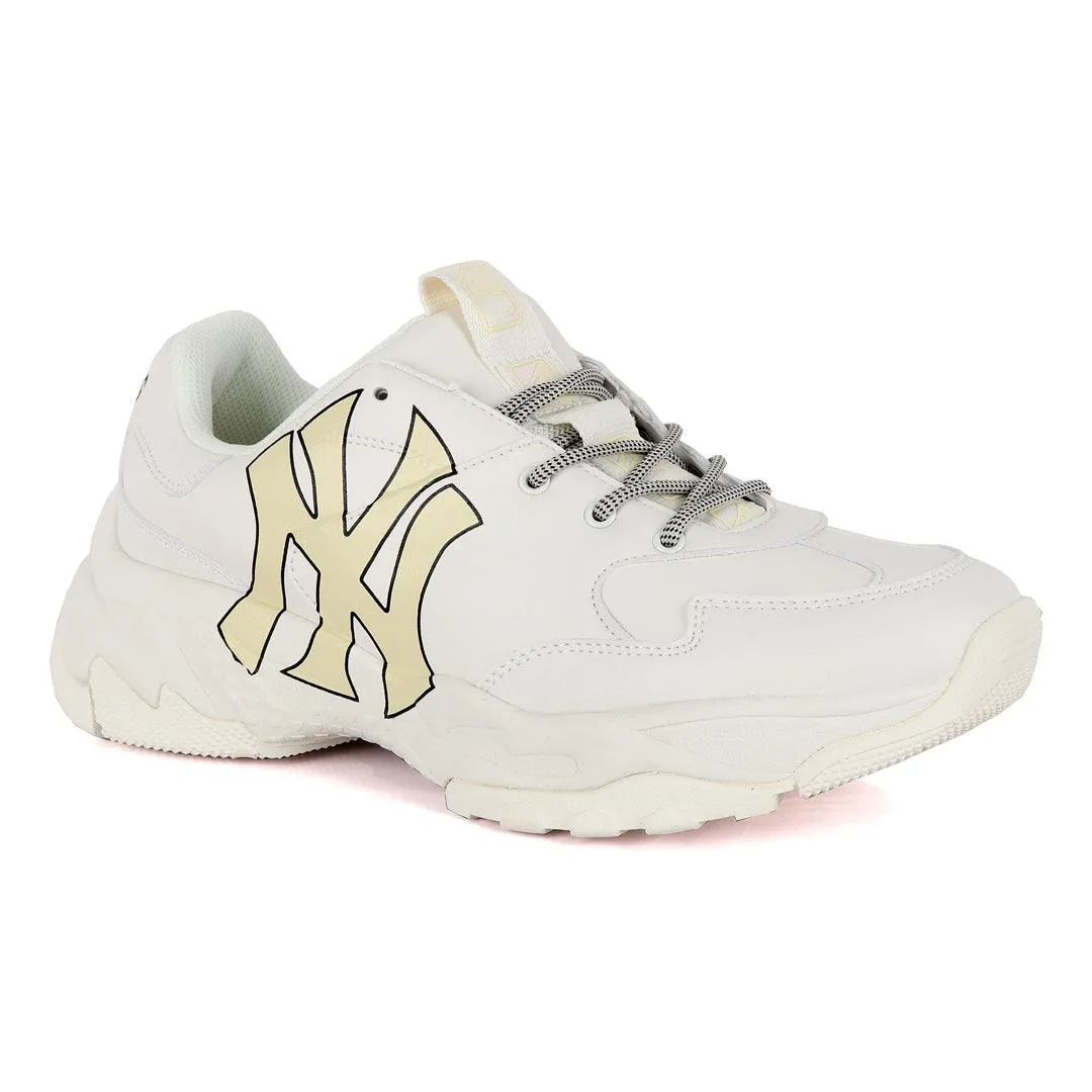 Yankees Big Ball Chunky Newyork White Sneakers